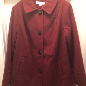 NWOT Liz Claiborne 1x pea coat